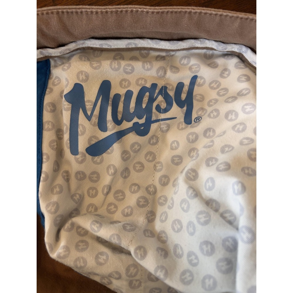 Mugsy Pants Mens 42x30 Beige Belmonts Slim Fit Stretch Chino Tapered Leg - Picture 6 of 12